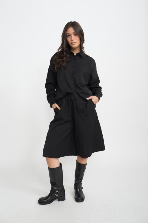 Bermuda mano lana nero - Autunno - Inverno 2025 | Brend