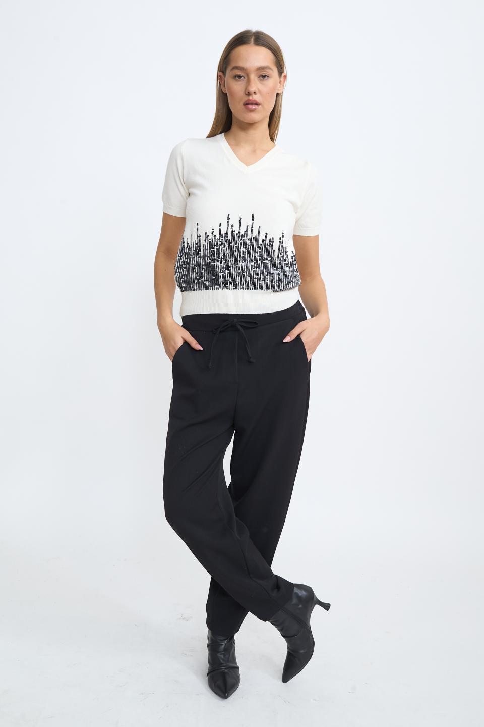 Pantalone laccio nero - Autunno - Inverno 2025 | Brend