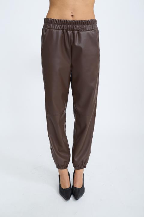 Pantalone jogger effetto pelle moro - Autunno - Inverno 2025 | Brend