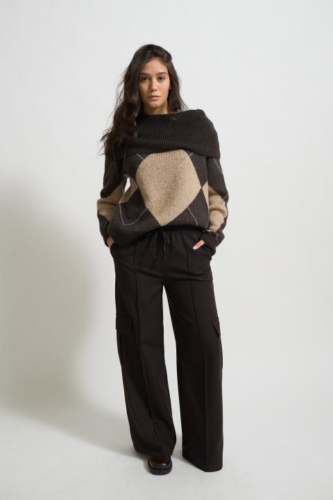 Pantalone tasconi mano lana moro - Autunno - Inverno 2025 | Brend