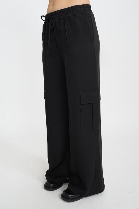 Pantalone tasconi mano lana nero - Autunno - Inverno 2025 | Brend