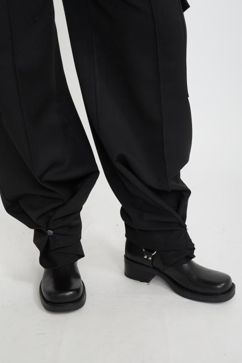 Pantalone tasconi mano lana nero - Autunno - Inverno 2025 | Brend