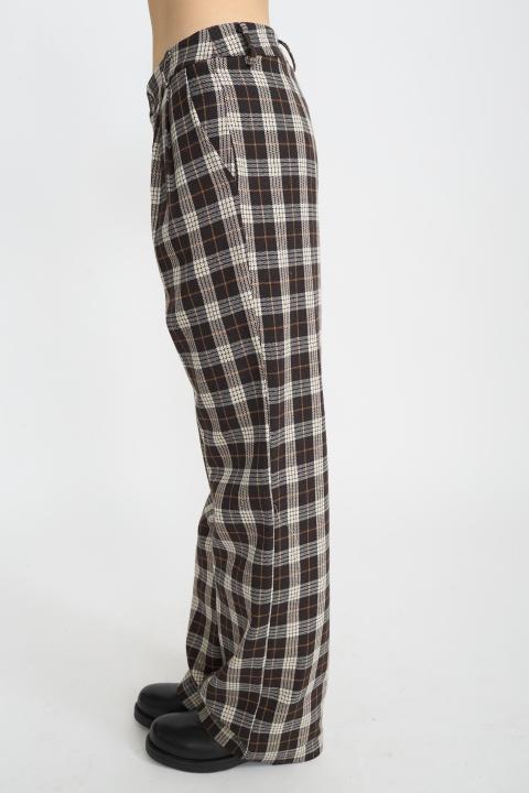 Pantalone palazzo check check moro - Autunno - Inverno 2025 | Brend
