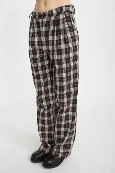 Pantalone palazzo check check moro - Autunno - Inverno 2025 | Brend