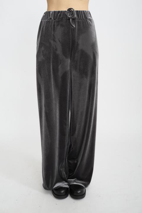 Pantalone coulisse ciniglia grigio - Autunno - Inverno 2025 | Brend