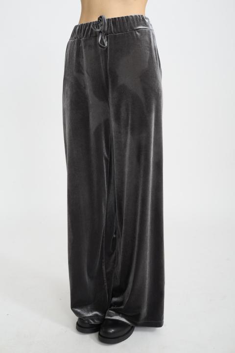 Pantalone coulisse ciniglia grigio - Autunno - Inverno 2025 | Brend