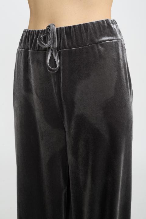 Pantalone coulisse ciniglia grigio - Autunno - Inverno 2025 | Brend
