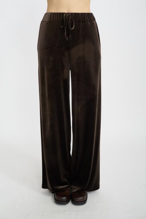 Pantalone coulisse ciniglia moro - Autunno - Inverno 2025 | Brend