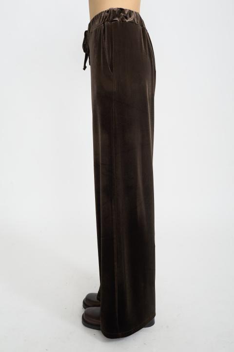 Pantalone coulisse ciniglia moro - Autunno - Inverno 2025 | Brend