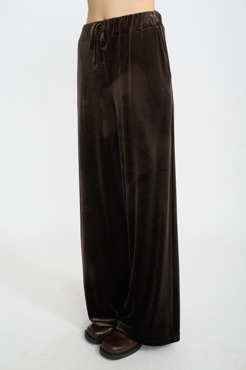 Pantalone coulisse ciniglia moro - Autunno - Inverno 2025 | Brend