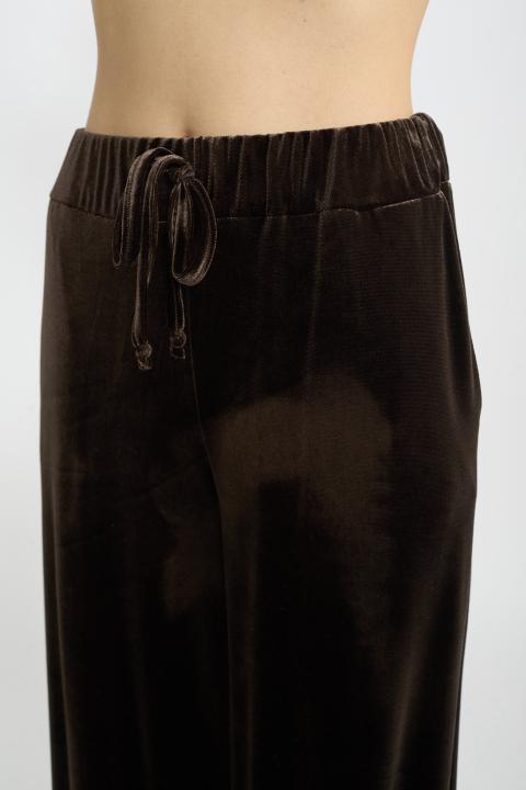 Pantalone coulisse ciniglia moro - Autunno - Inverno 2025 | Brend