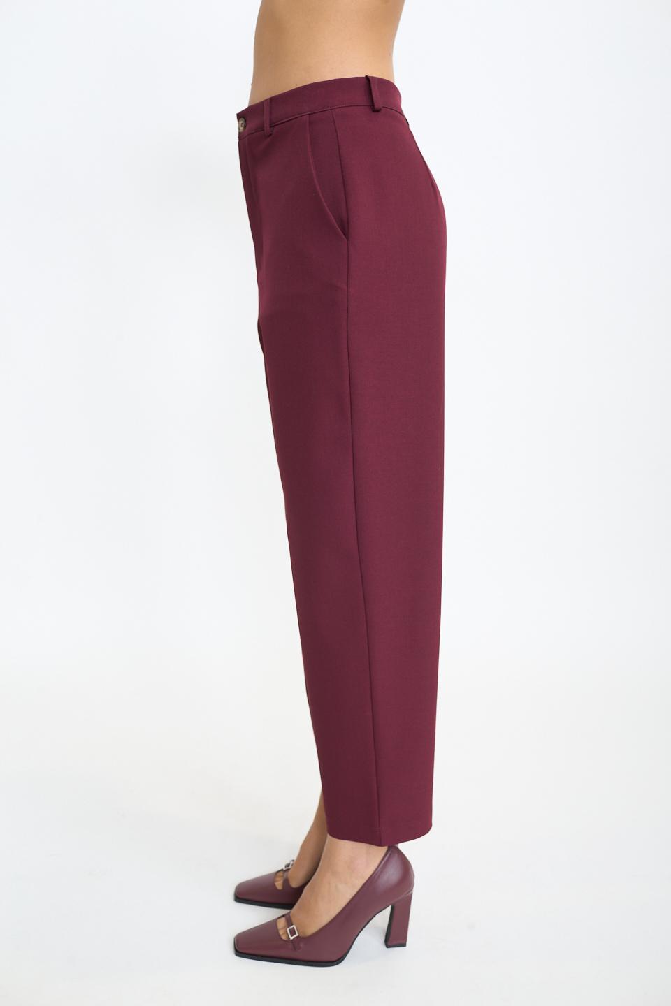 Pantalone cicca burgundy - Autunno - Inverno 2025 | Brend