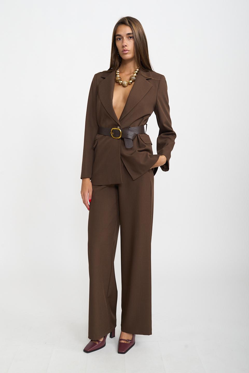 Pantalone palazzo elastico dietro moro - Autunno - Inverno 2025 | Brend