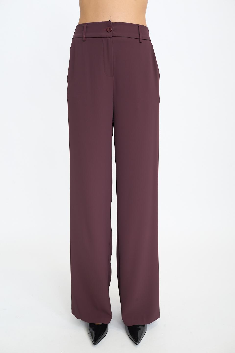 Pantalone palazzo burgundy - Autunno - Inverno 2025 | Brend