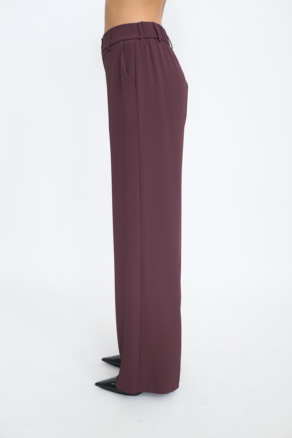 Pantalone palazzo burgundy - Autunno - Inverno 2025 | Brend