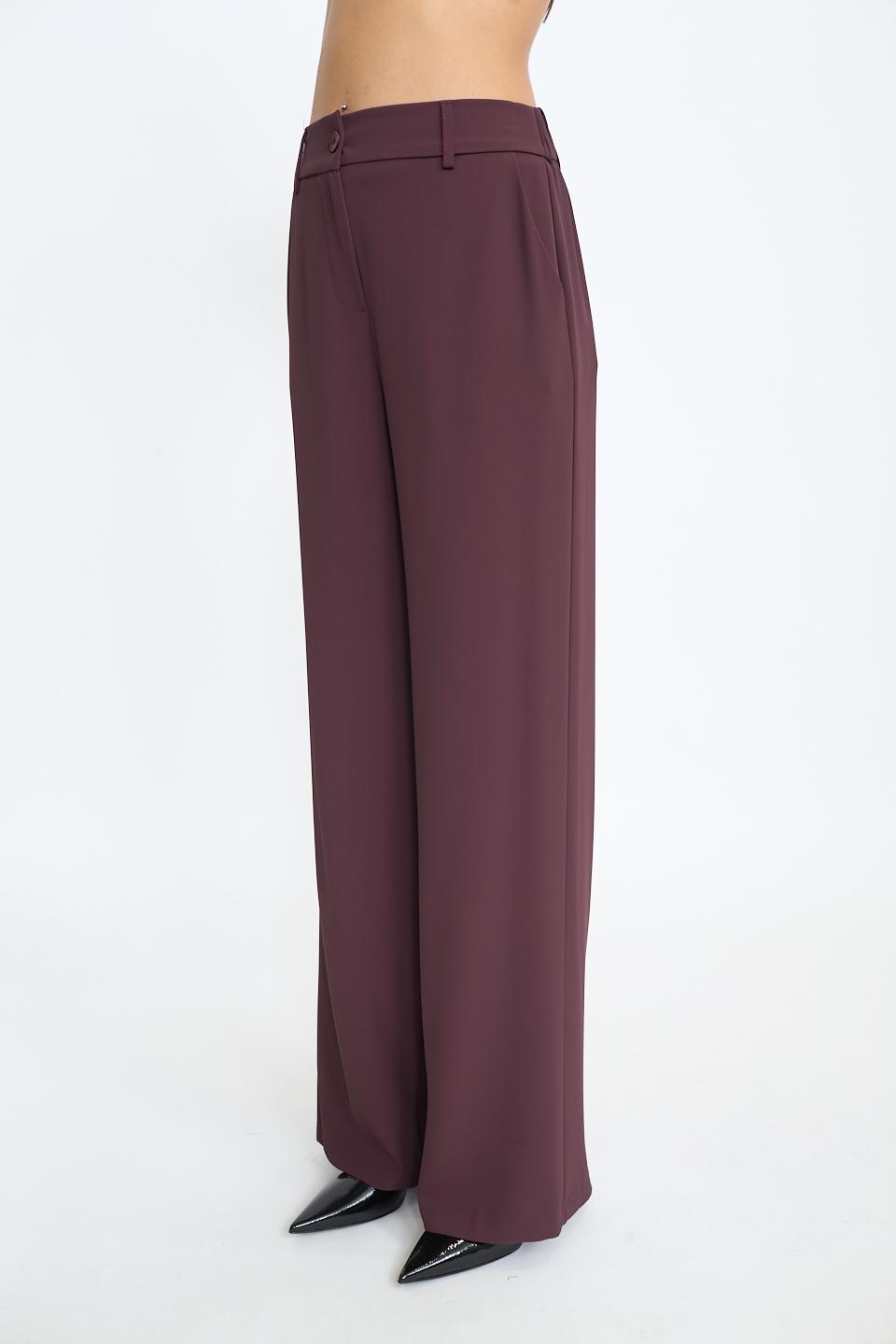 Pantalone palazzo burgundy - Autunno - Inverno 2025 | Brend