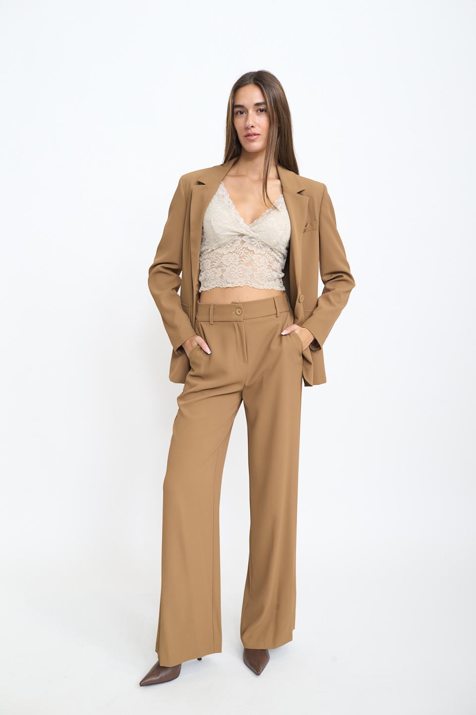 Pantalone palazzo camel - Autunno - Inverno 2025 | Brend
