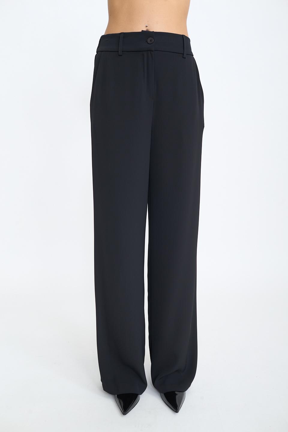 Pantalone palazzo nero - Autunno - Inverno 2025 | Brend