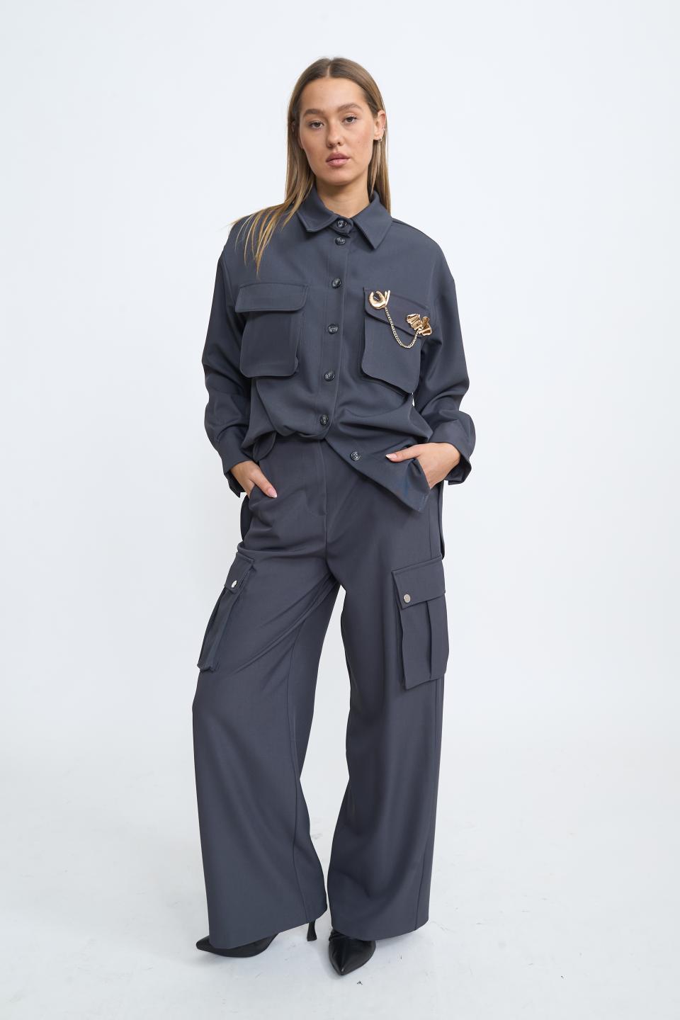 Pantalone tasconi piombo - Autunno - Inverno 2025 | Brend