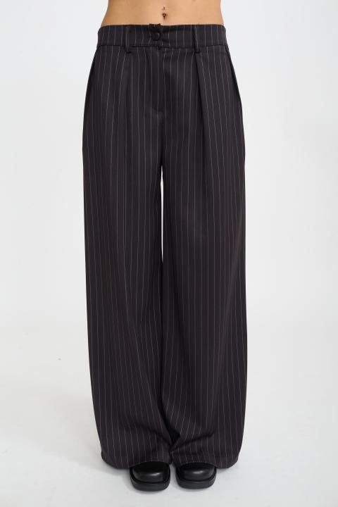 Pantalone palazzo pieghe moro - Autunno - Inverno 2025 | Brend