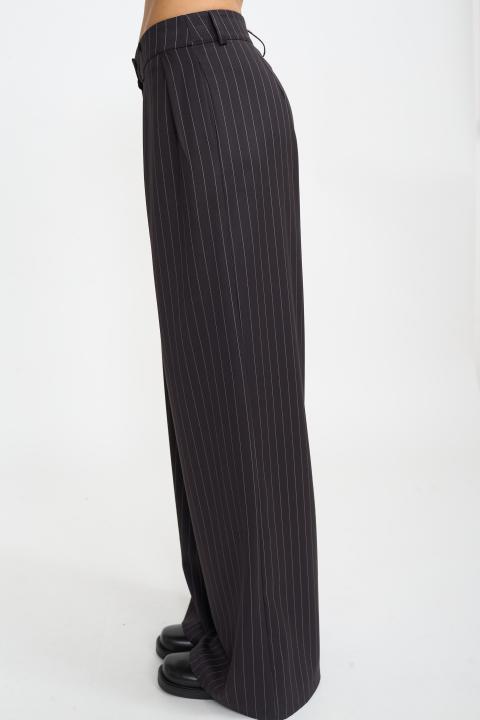 Pantalone palazzo pieghe moro - Autunno - Inverno 2025 | Brend