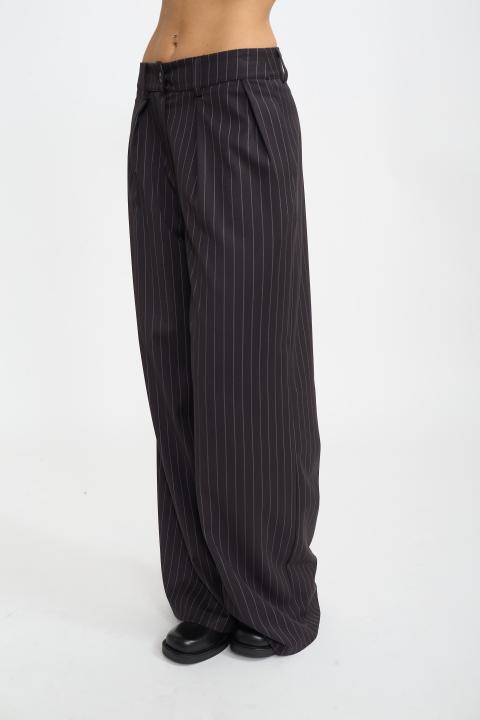 Pantalone palazzo pieghe moro - Autunno - Inverno 2025 | Brend