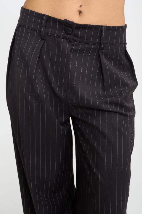 Pantalone palazzo pieghe moro - Autunno - Inverno 2025 | Brend