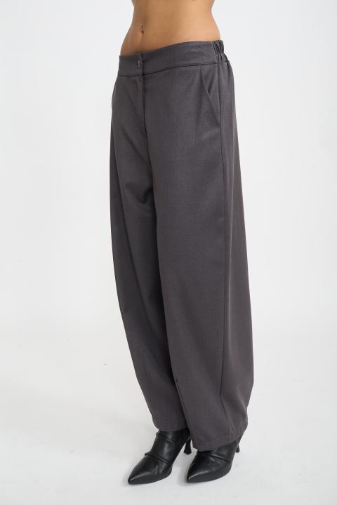Pantalone barrel grigio - Autunno - Inverno 2025 | Brend