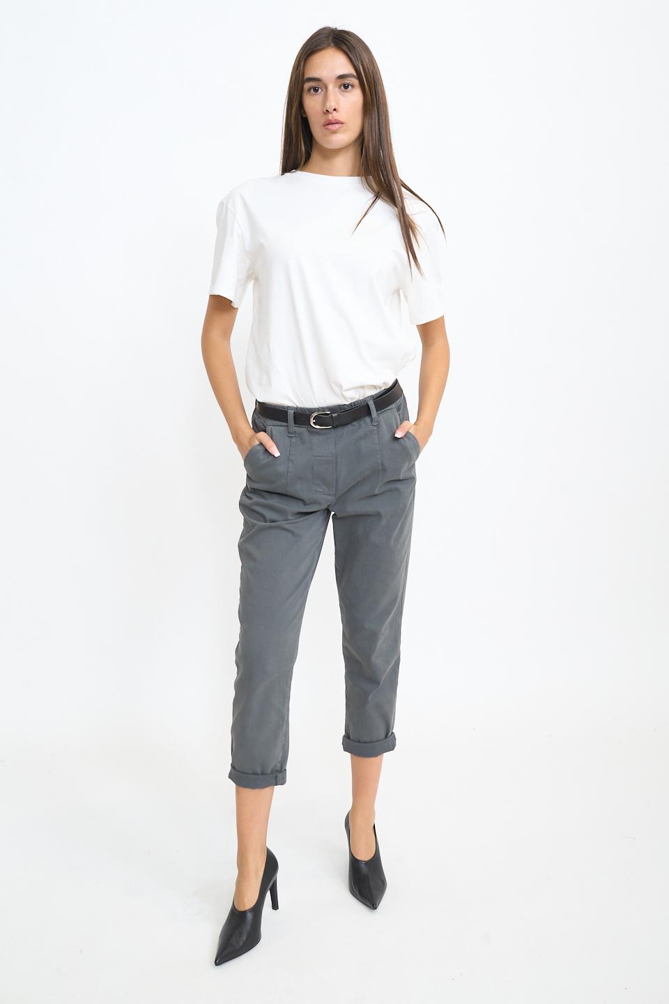 Pantalone baggy con cinta grigio - Autunno - Inverno 2025 | Brend