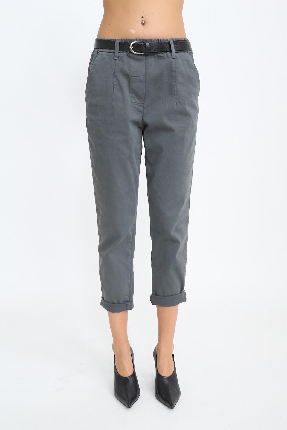 Pantalone baggy con cinta grigio - Autunno - Inverno 2025 | Brend