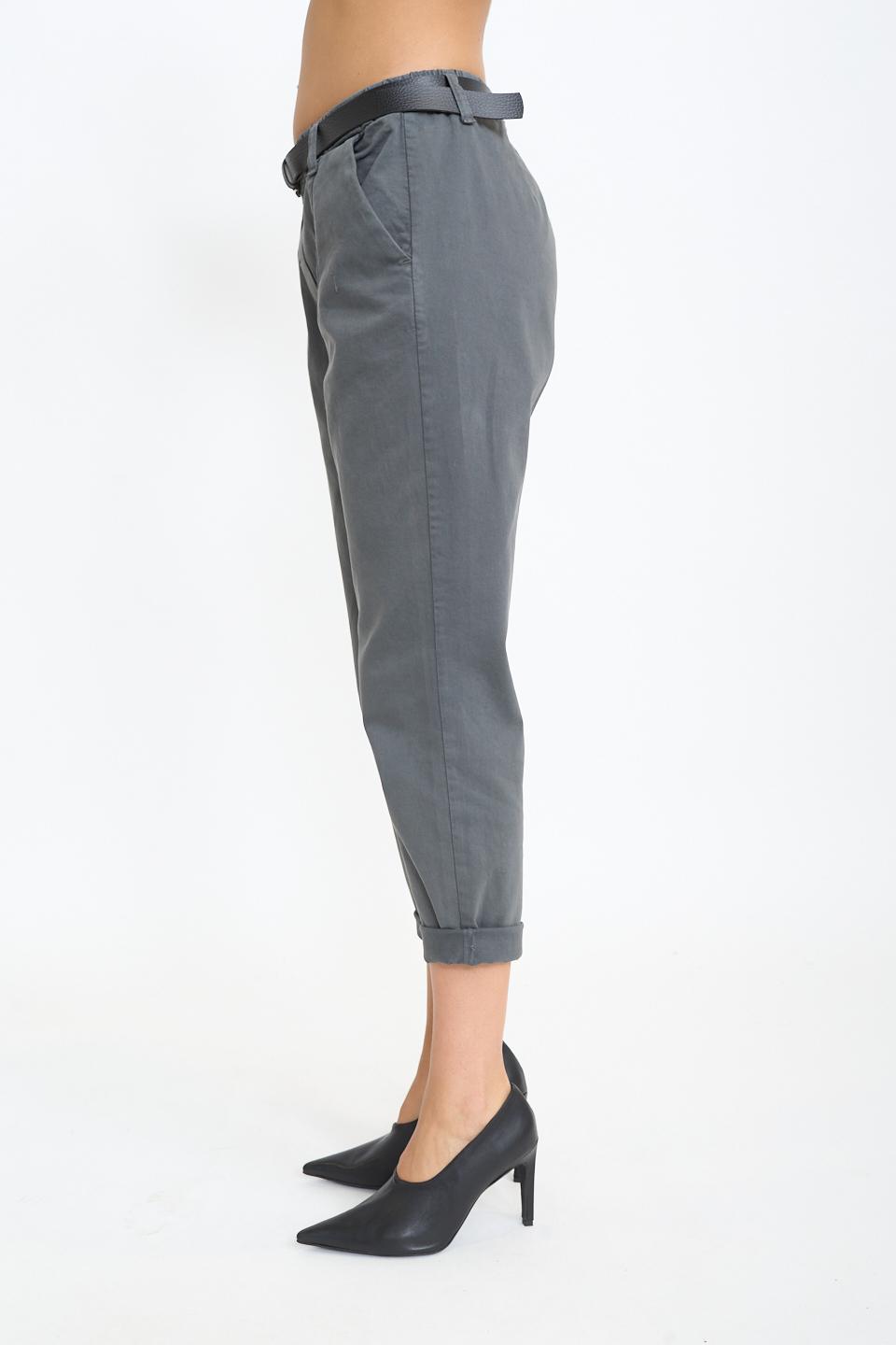 Pantalone baggy con cinta grigio - Autunno - Inverno 2025 | Brend