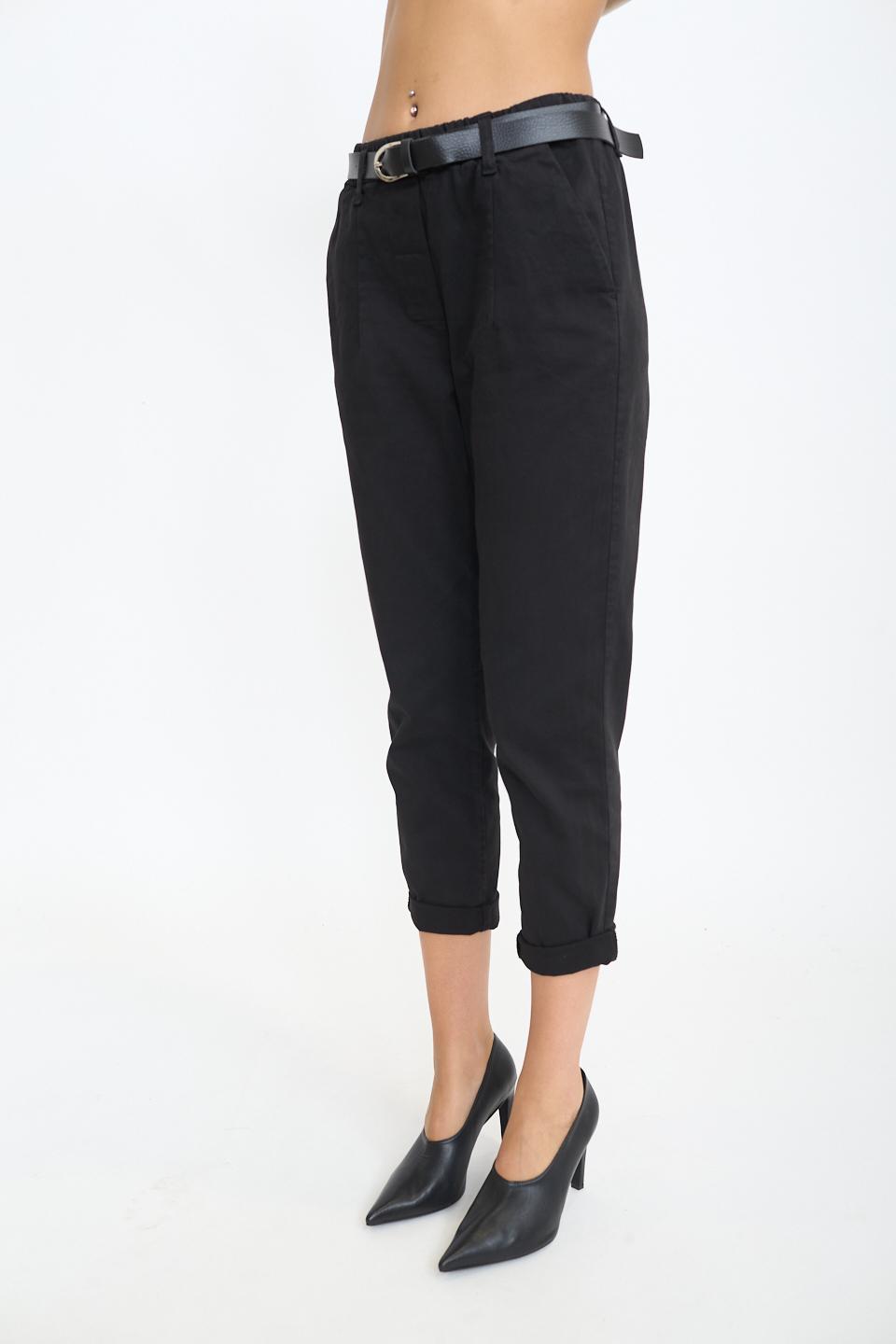 Pantalone baggy con cinta nero - Autunno - Inverno 2025 | Brend