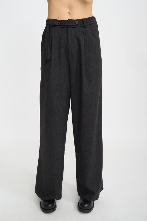 Pantalone palazzo cinta nero - Autunno - Inverno 2025 | Brend