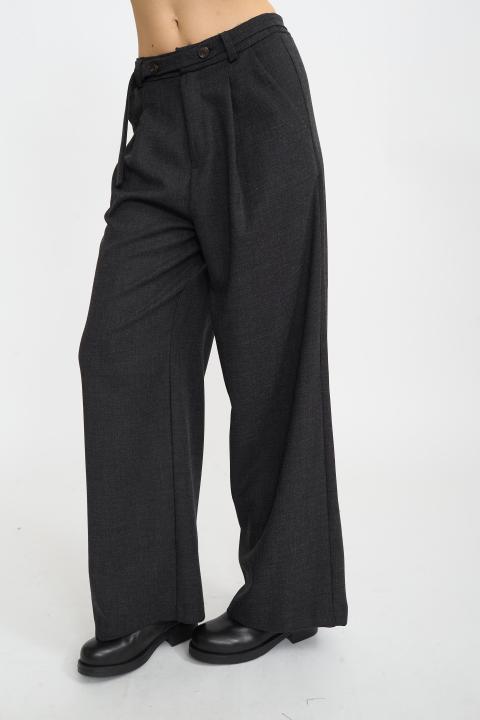 Pantalone palazzo cinta nero - Autunno - Inverno 2025 | Brend