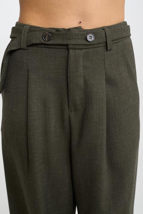 Pantalone palazzo cinta verde - Autunno - Inverno 2025 | Brend