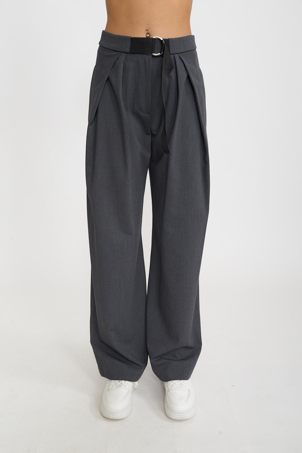 Pantalone piega aperta grigio - Autunno - Inverno 2026 | Brend