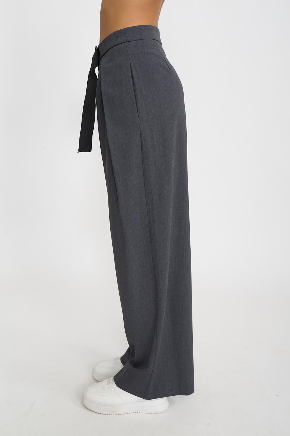 Pantalone piega aperta grigio - Autunno - Inverno 2026 | Brend