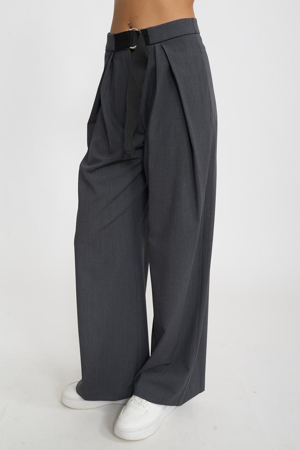 Pantalone piega aperta grigio - Autunno - Inverno 2026 | Brend