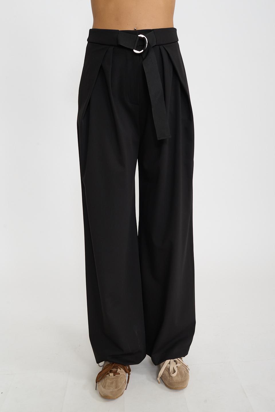 Pantalone piega aperta nero - Autunno - Inverno 2026 | Brend
