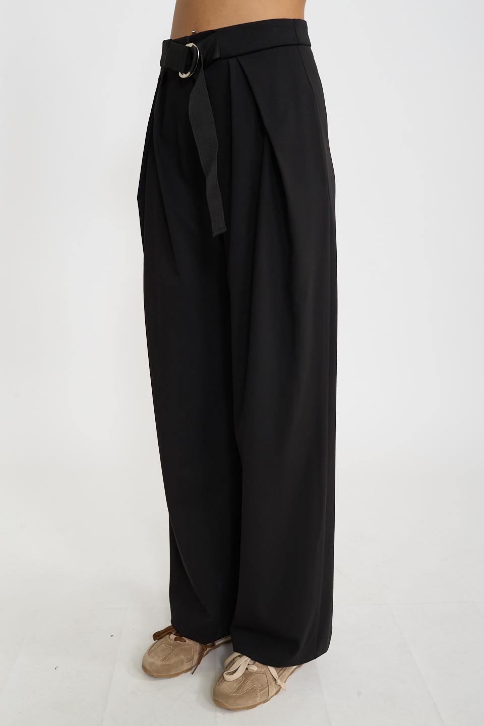 Pantalone piega aperta nero - Autunno - Inverno 2026 | Brend