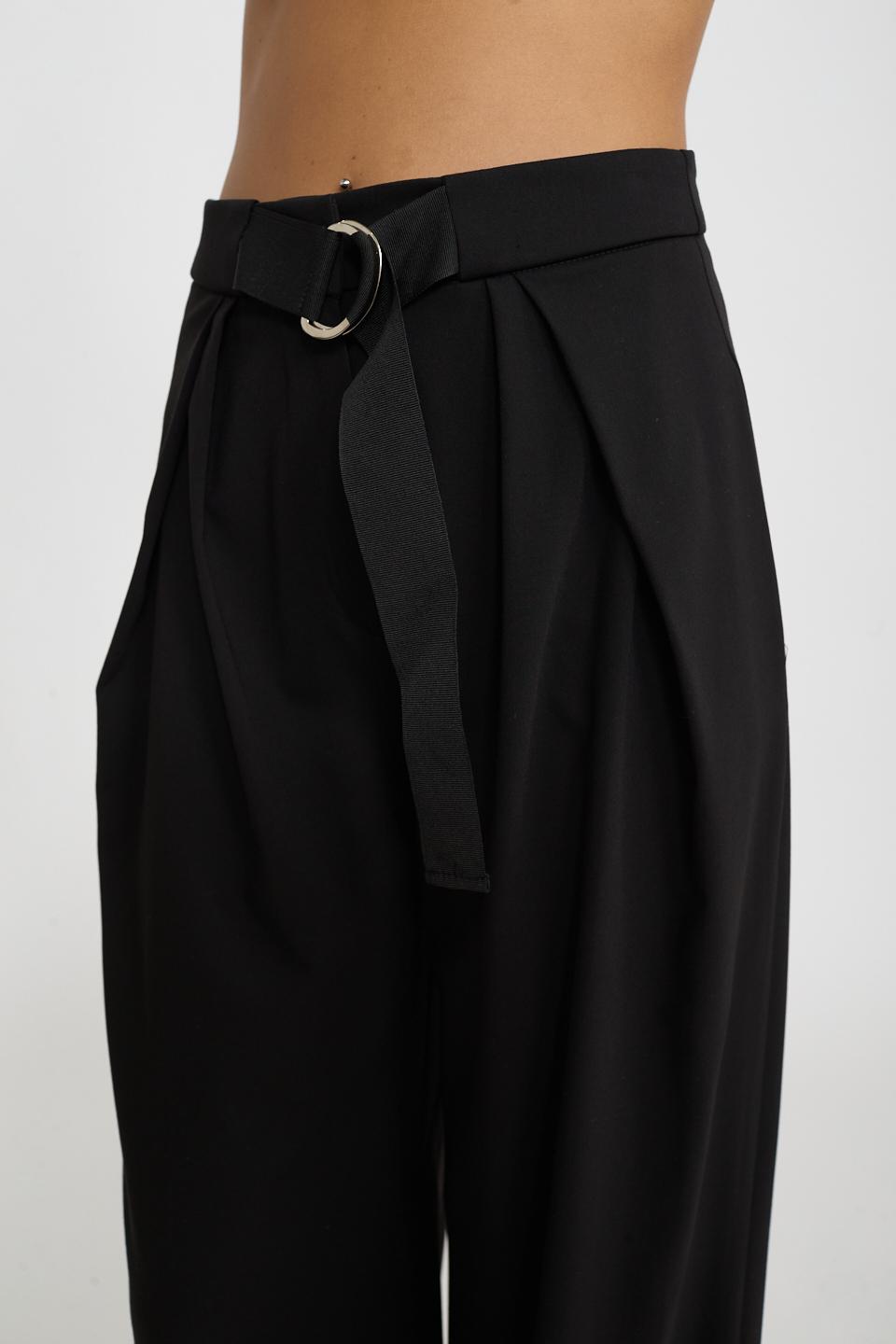 Pantalone piega aperta nero - Autunno - Inverno 2026 | Brend
