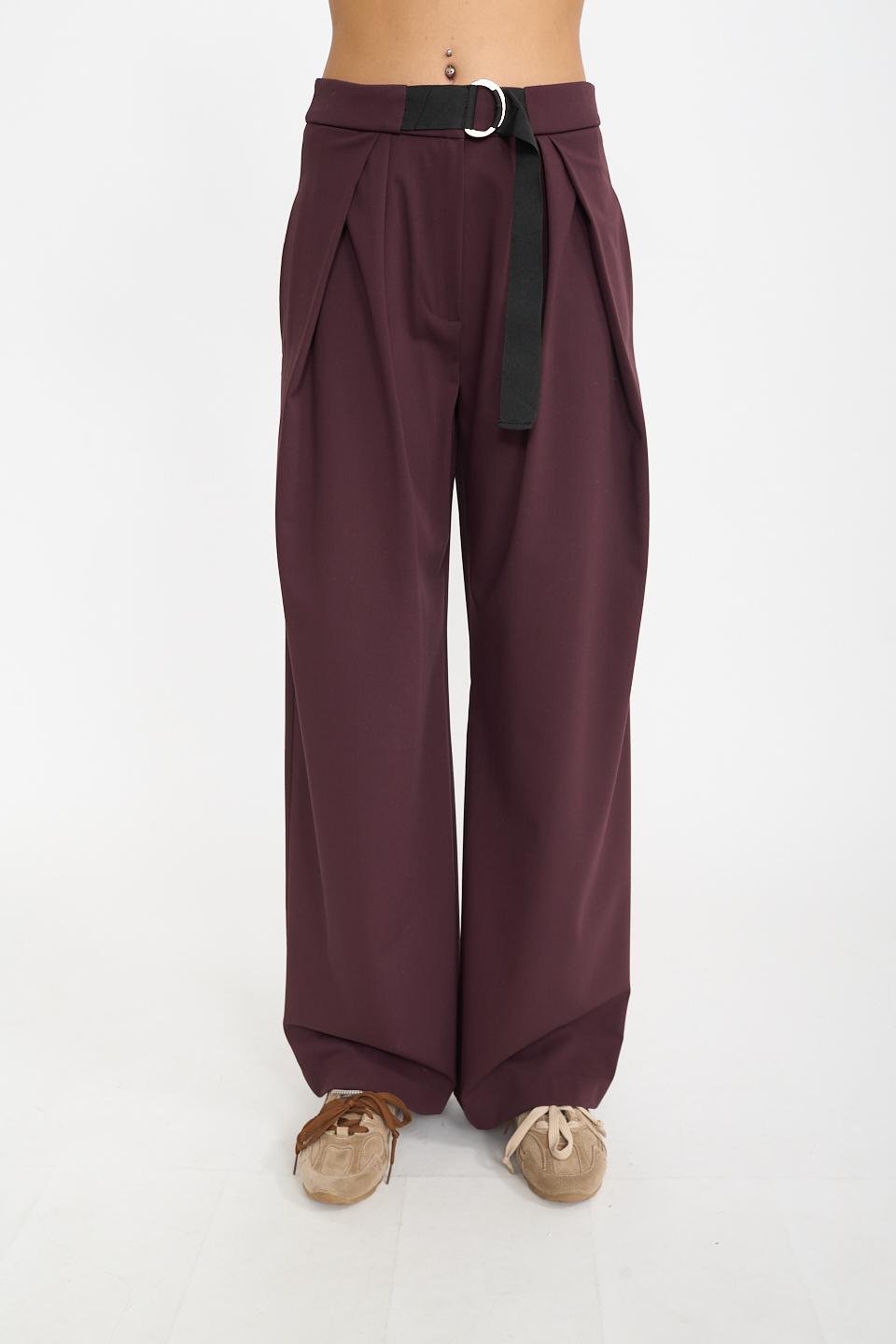 Pantalone piega aperta vino - Autunno - Inverno 2026 | Brend
