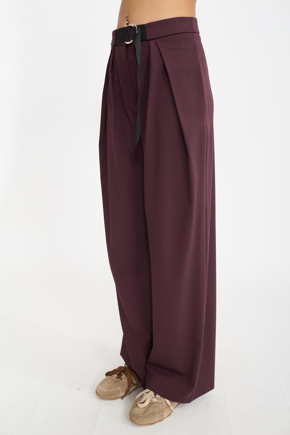 Pantalone piega aperta vino - Autunno - Inverno 2026 | Brend