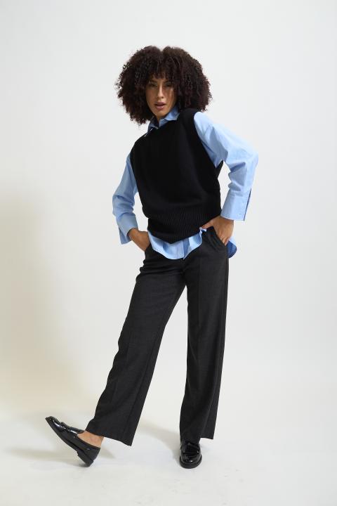 Pantalone piega nero - Autunno - Inverno 2025 | Brend