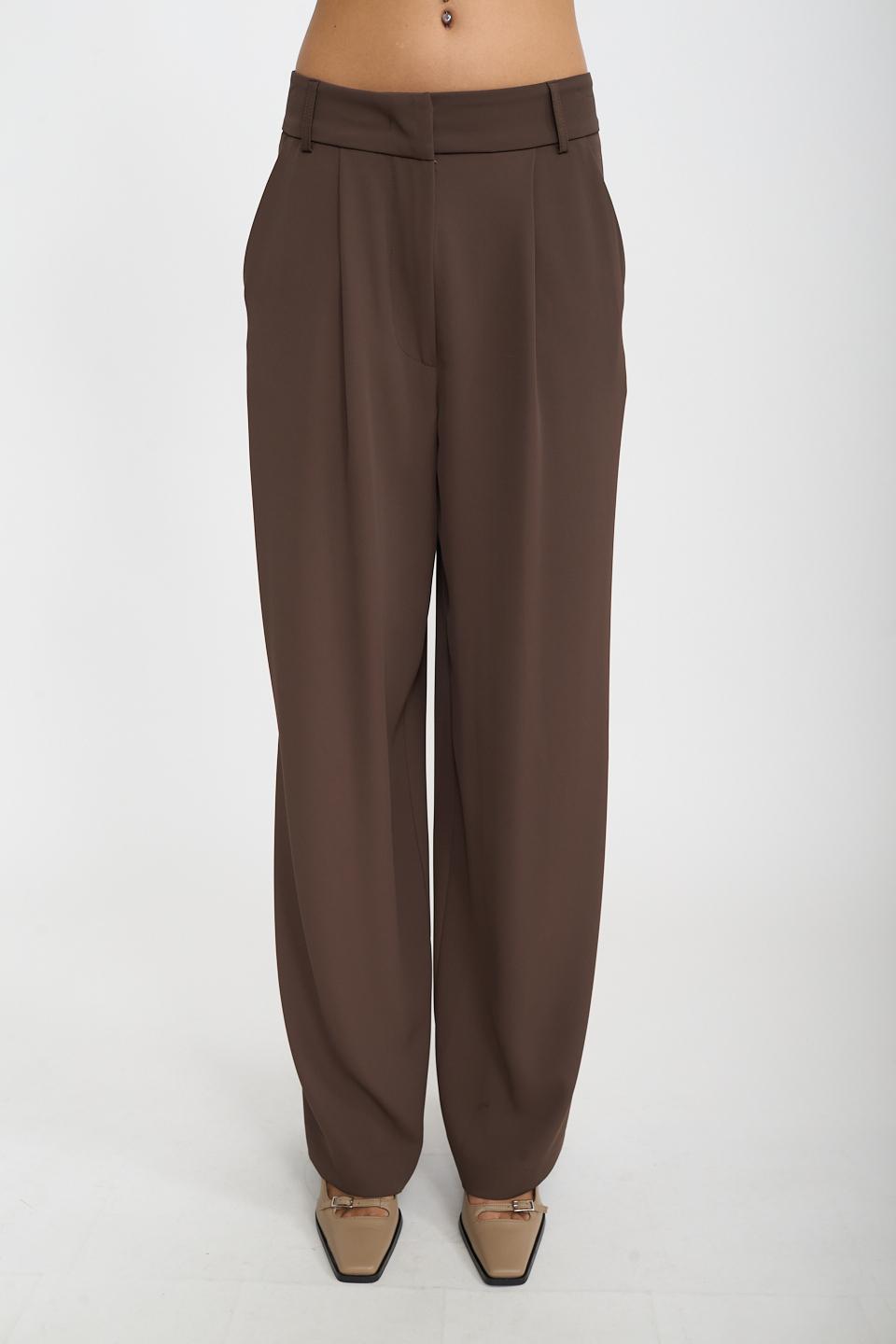 Pantalone palazzo con piega moro - Autunno - Inverno 2026 | Brend