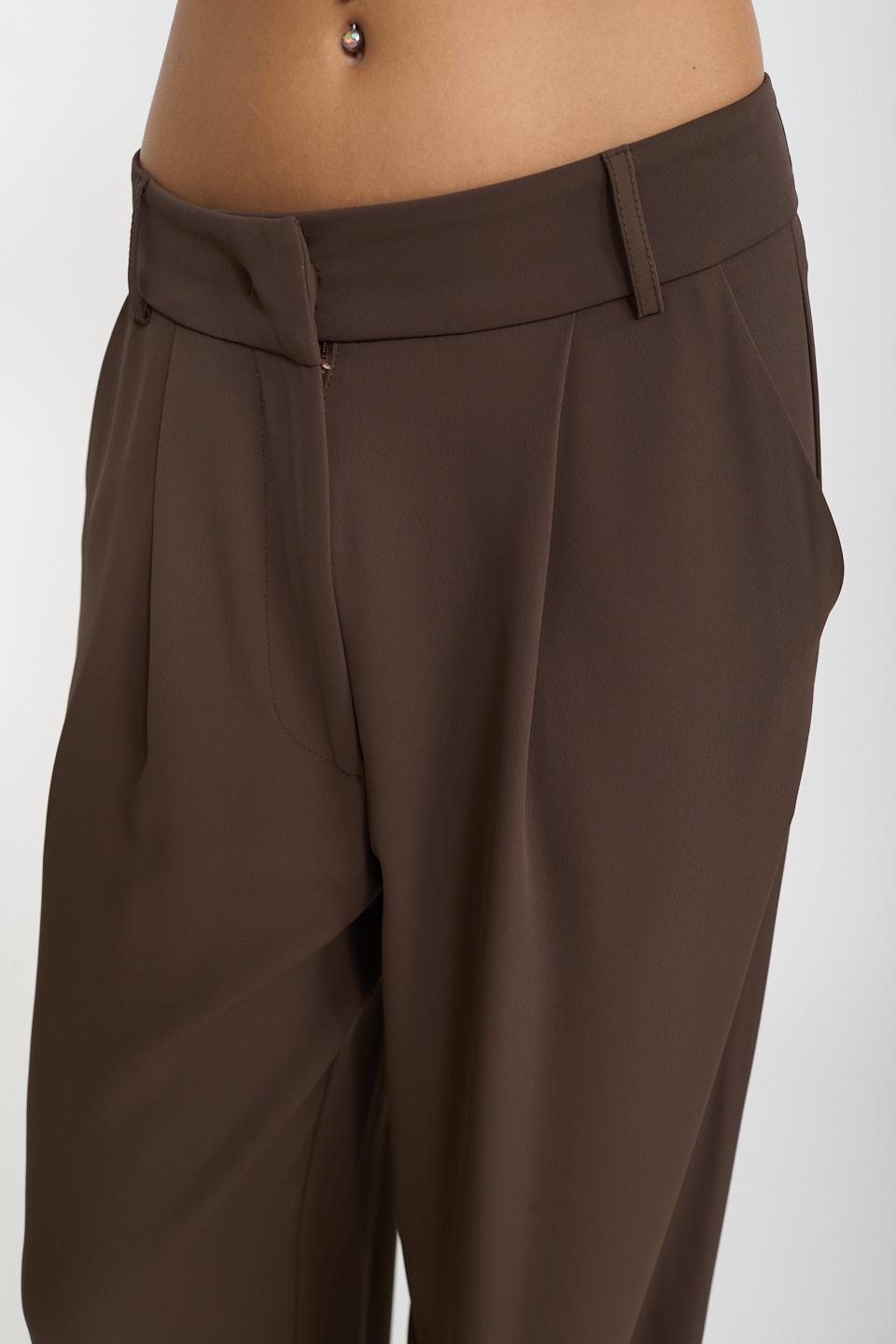 Pantalone palazzo con piega moro - Autunno - Inverno 2026 | Brend
