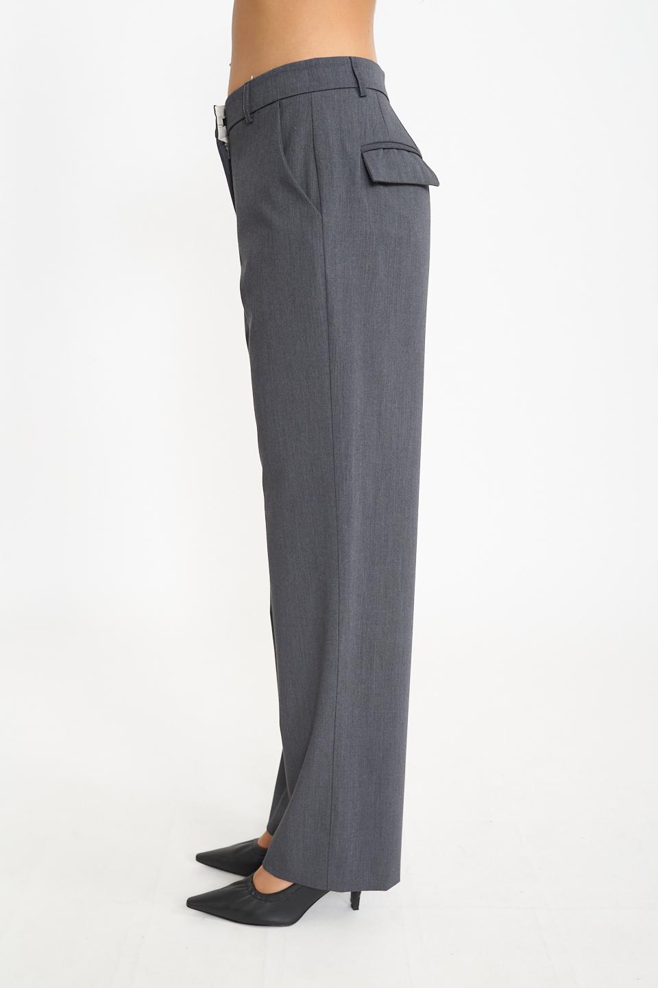Pantalone gamba dritta grigio - Autunno - Inverno 2026 | Brend