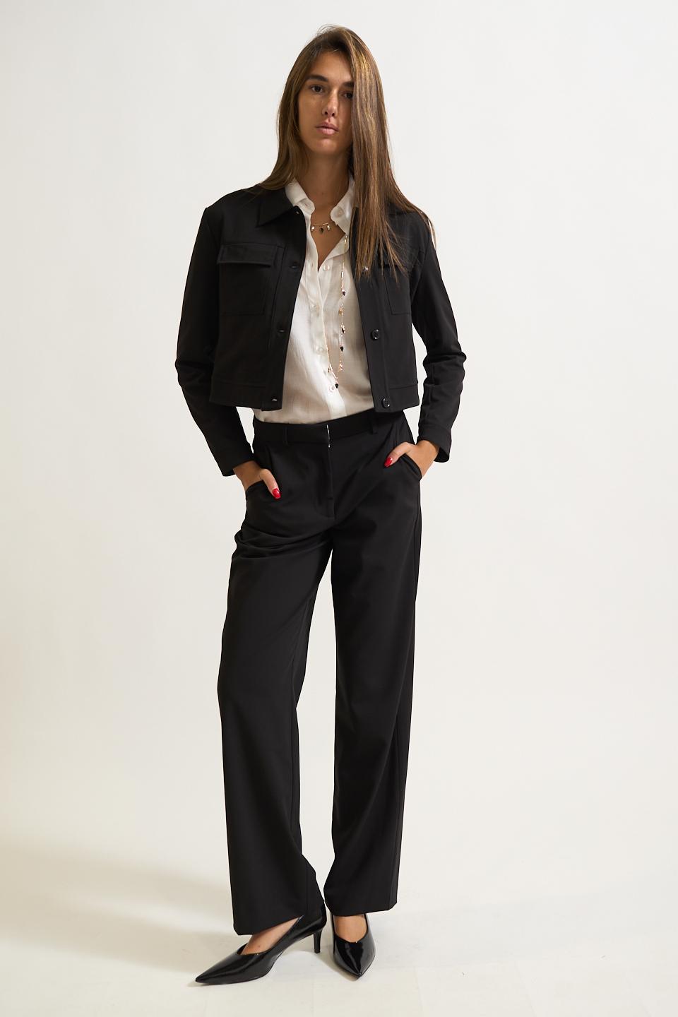 Pantalone gamba dritta nero - Autunno - Inverno 2025 | Brend