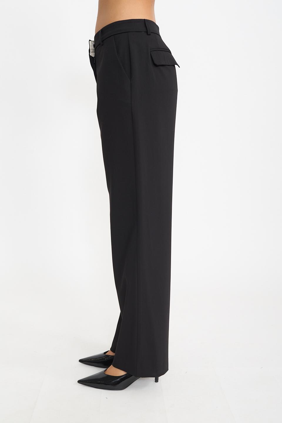 Pantalone gamba dritta nero - Autunno - Inverno 2026 | Brend