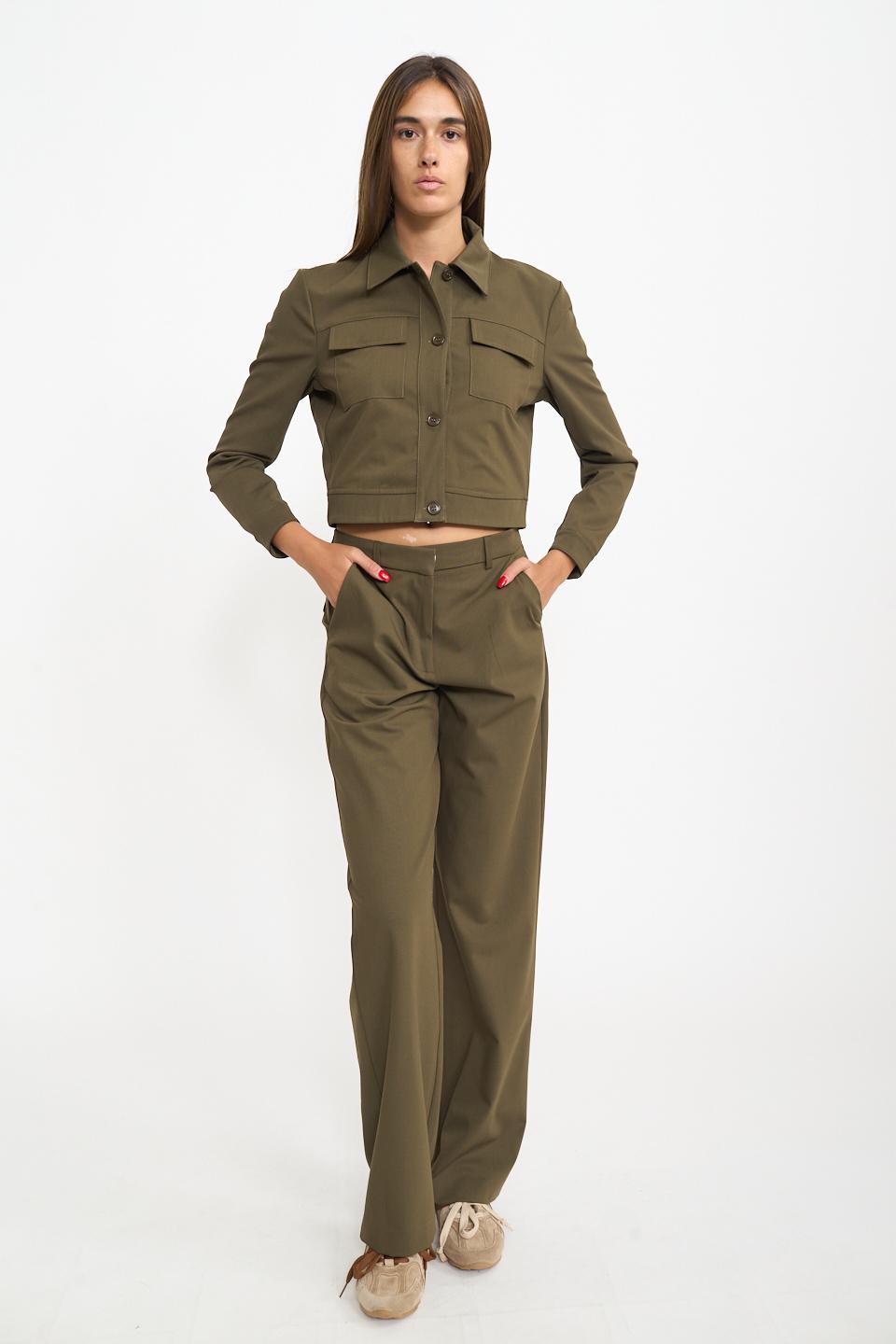 Pantalone gamba dritta verde l. - Autunno - Inverno 2025 | Brend